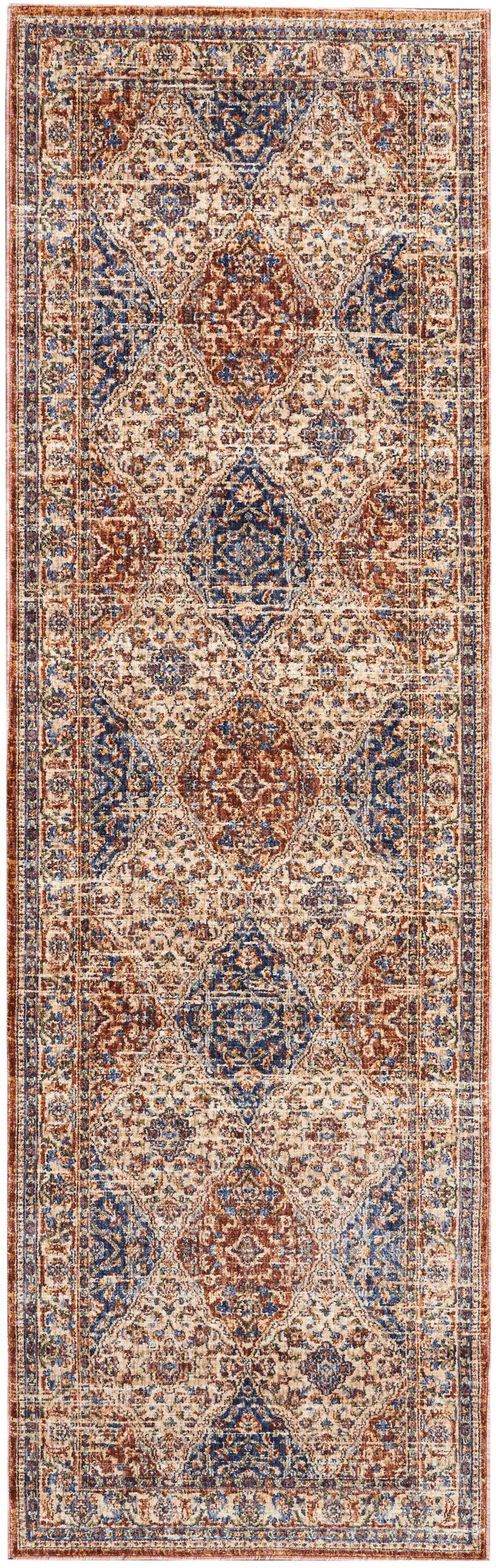 Nourison Reseda 7&10x22 x 9&10x22 Multicolor Area Rug NVK5_G5YAH25