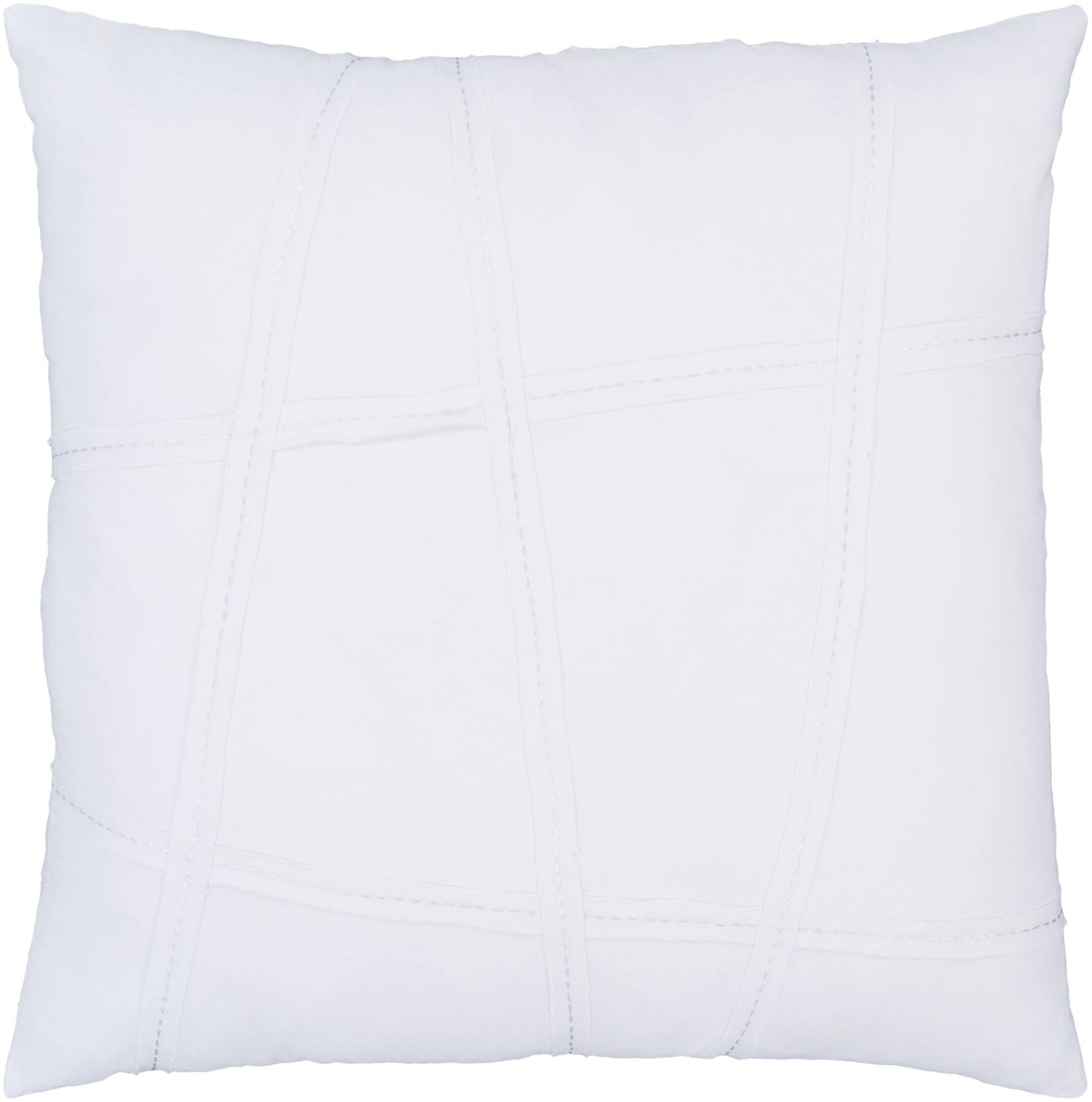 26x22 White Solid Square Pillow Sham with Knife Edge - Poly Filled JPZ3_Y3BVM94