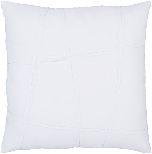 26x22 White Solid Square Pillow Sham with Knife Edge - Poly Filled JPZ3_Y3BVM94