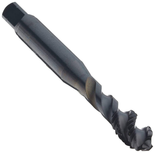 Dormer E003 Powdered Metal Spiral Flute Threading Tap, Black Oxide Finish, Round Shank with Square End, Modified Bottoming Chamf ECB5_N1WDK53