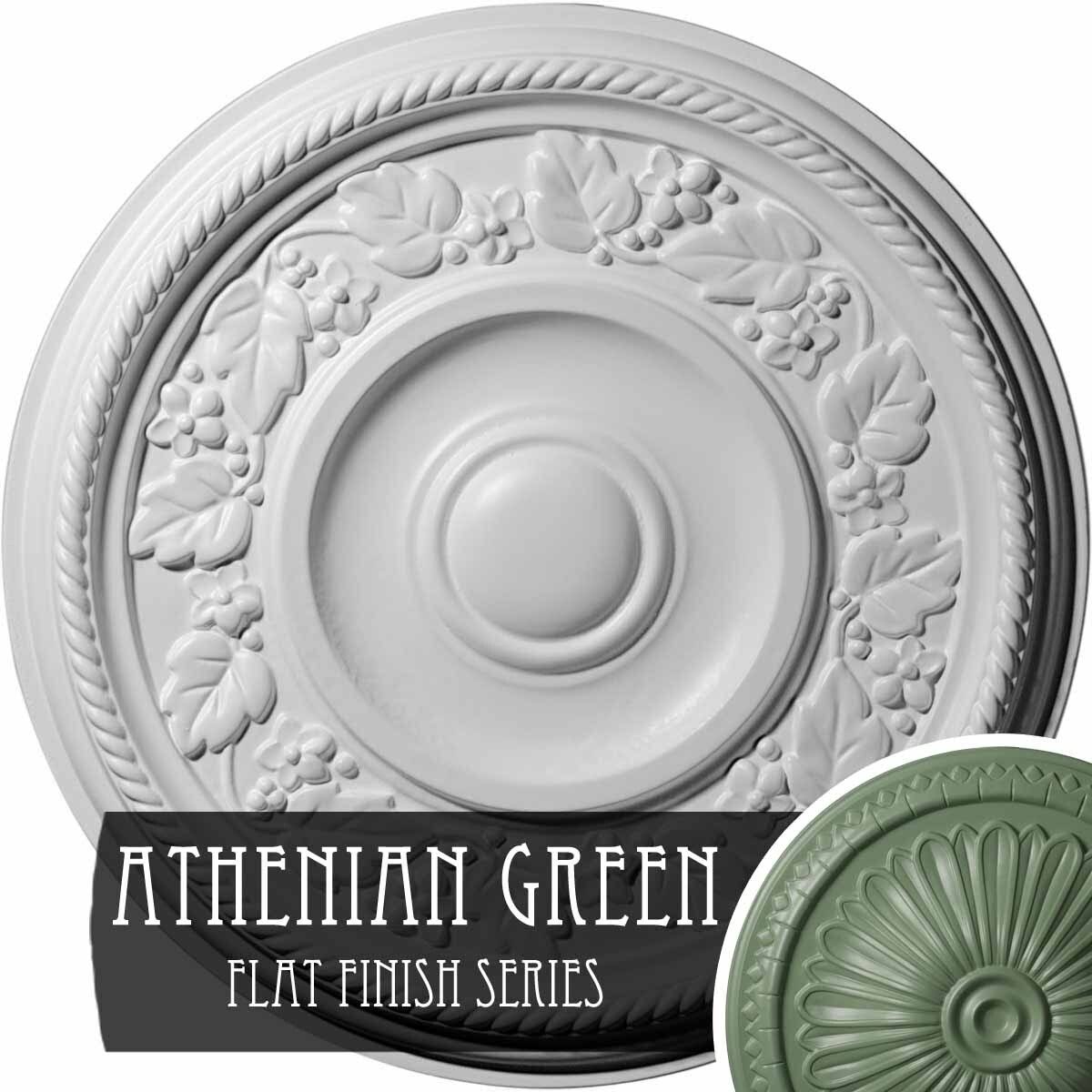 16 1/8x22OD x 3/4x22P Tyrone Ceiling Medallion (Athenian Green) BGQ8_E7WLV43