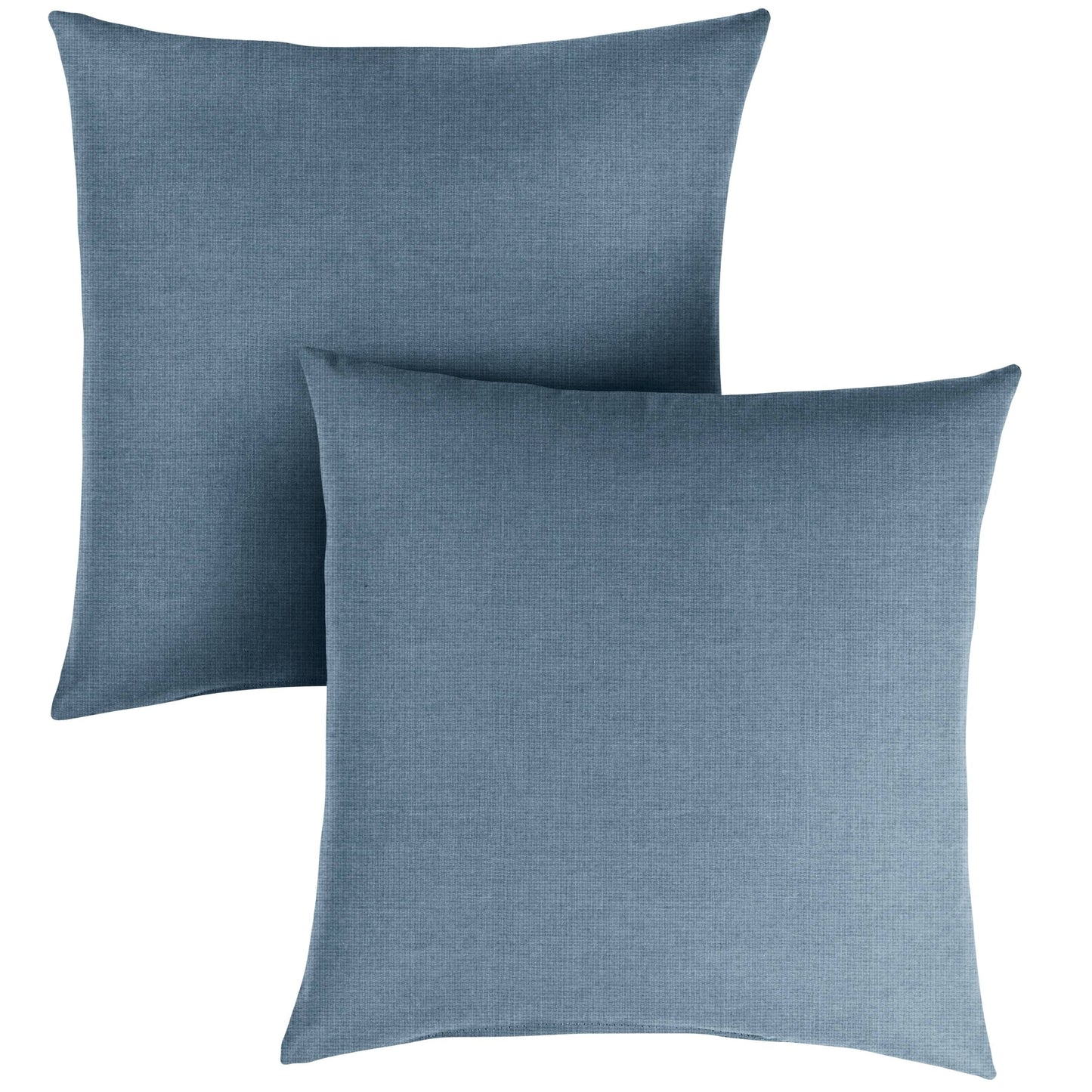 Sunbrella Denim Blue Indoor/Outdoor Pillows, Set of 2, Knife Edge - 16x22 x 16x22 UHL2_B3PEM87