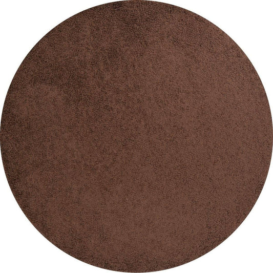 Shaggy Shag Turkish Solid Carpet Contemporary Polyester  Jute Rug - Brown - 6& 6&& x 6& 6&& SVX0_P2RZJ71