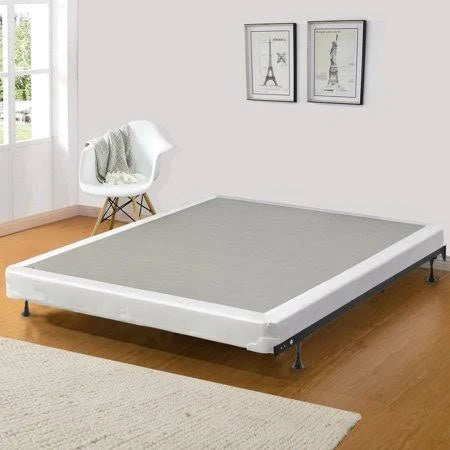 Wayton, 5 inch Assembled Metal Box Spring/Foundation for Mattress, |Twin Size| Mink  White Color HYY0_G3RON03