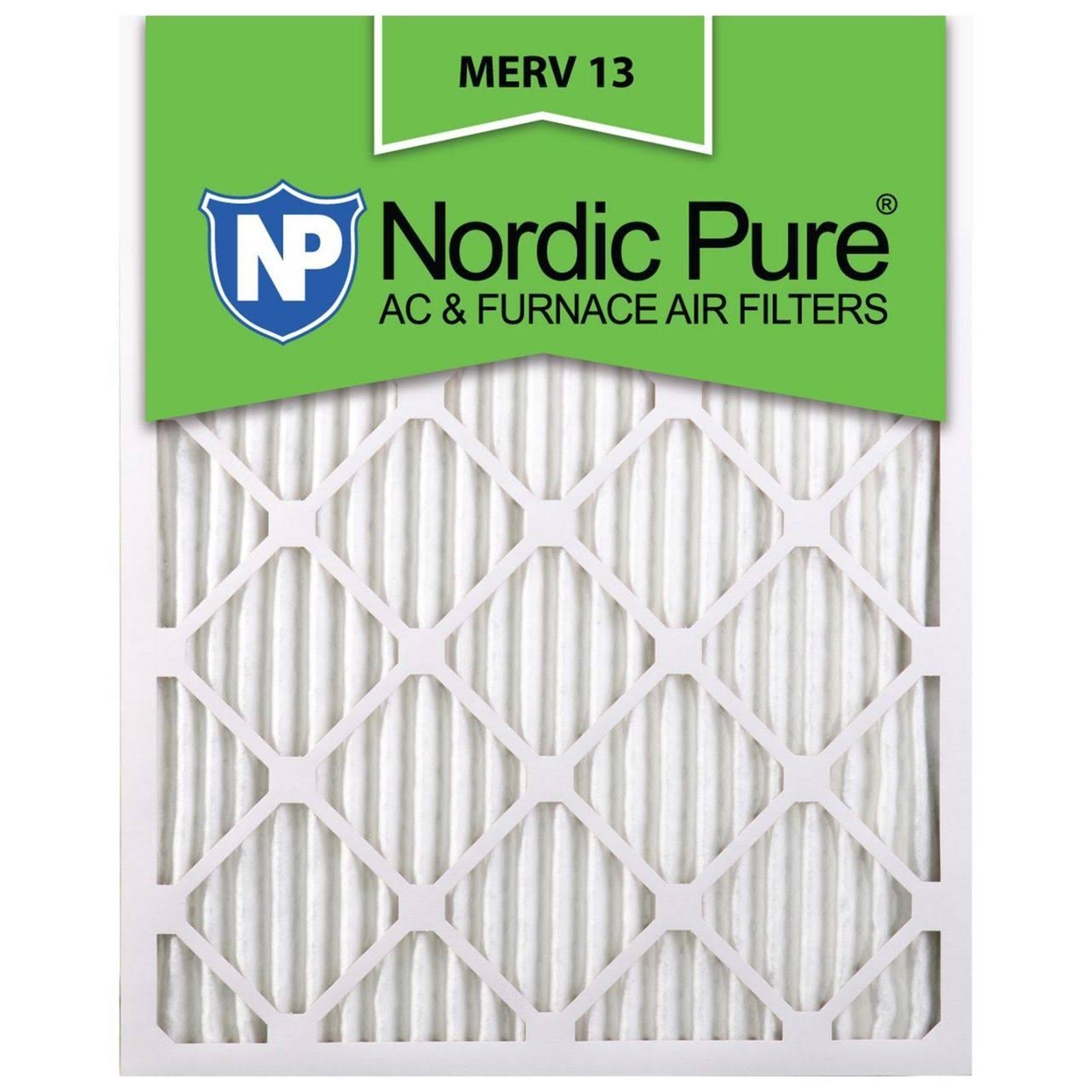 Nordic Pure 16x25x1 MERV 13 Pleated AC Furnace Air Filters 6 Pack DOZ6_N1SVU39