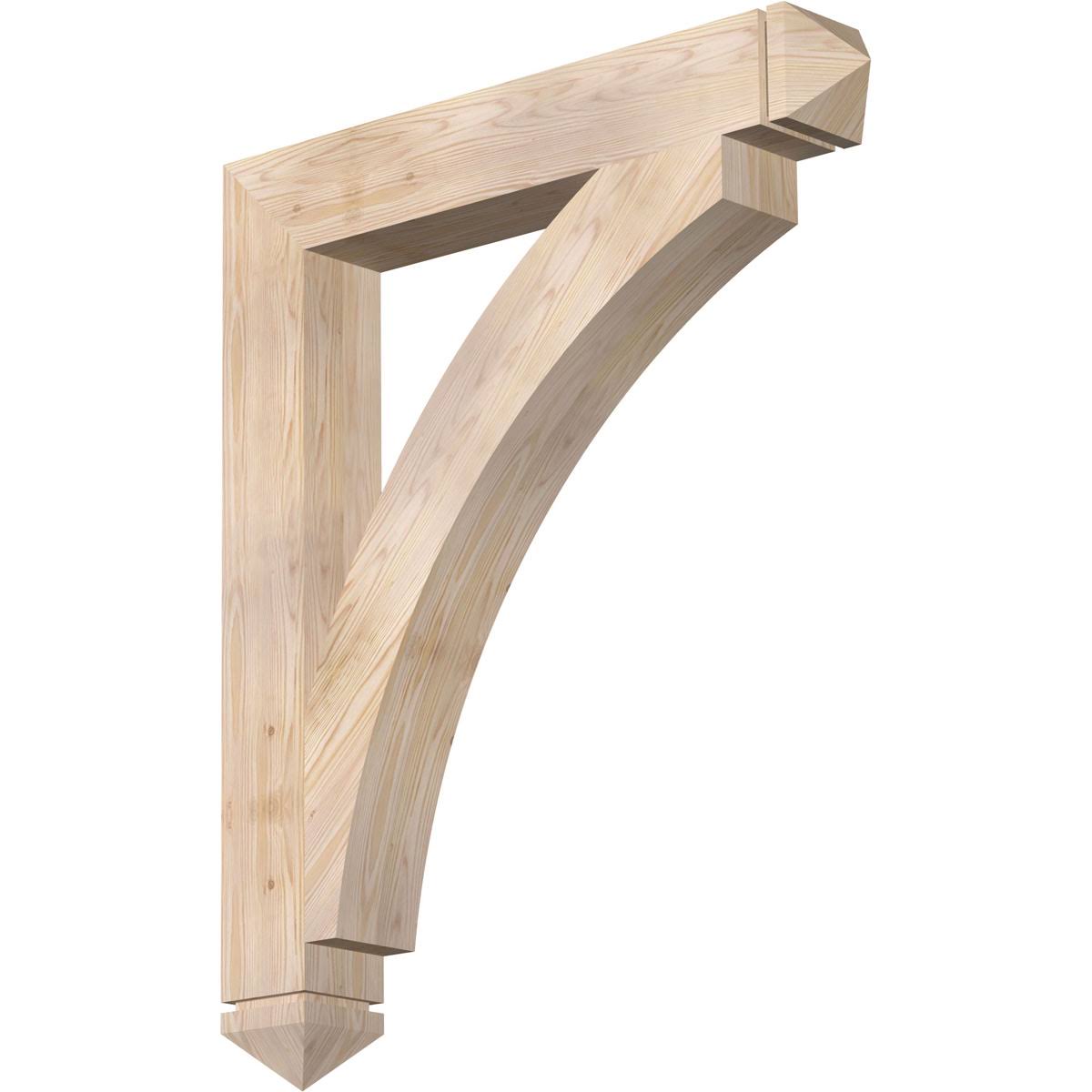 Ekena Millwork 5 1/2x22W x 38x22D x 46x22H Thorton Arts  Crafts Smooth BRACKET, Douglas Fir YHU9_J4DRM91