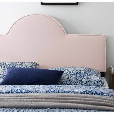 Dawsmere Upholstered Panel Headboard Everly Quinn Size: Full/Queen, Color: Light Pink NMP7_X8OKP38