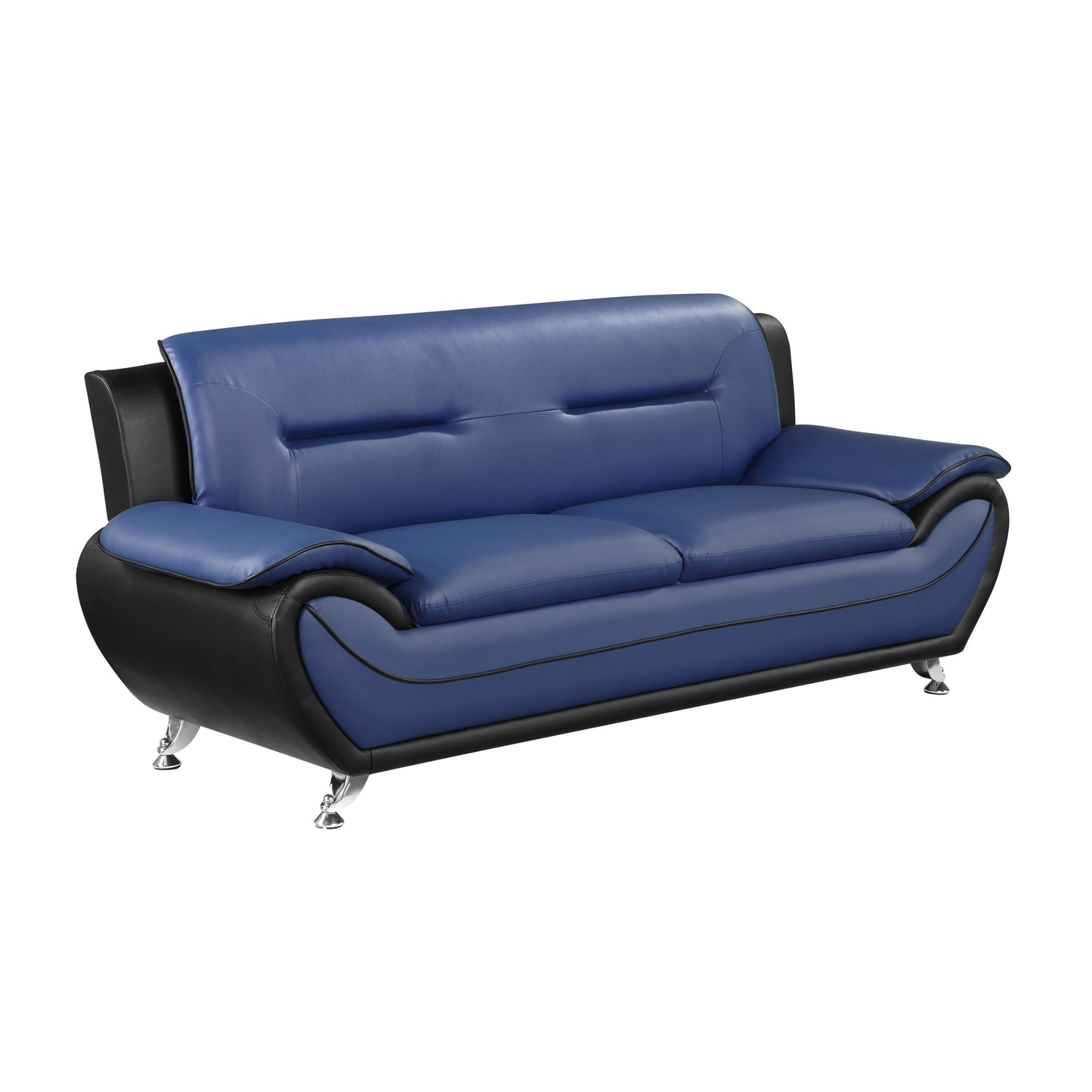 Discus Living Room Sofa - Blue and Black RFG7_Z3VDZ89