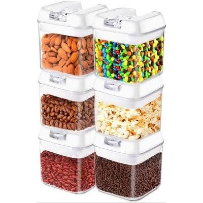 Airtight Food Storage Containers, 6pcs BPA Free Plastic Cereal Containers with Easy Lock Lids, for Kitchen Pantry Organization a NCJ6_S3UKB22