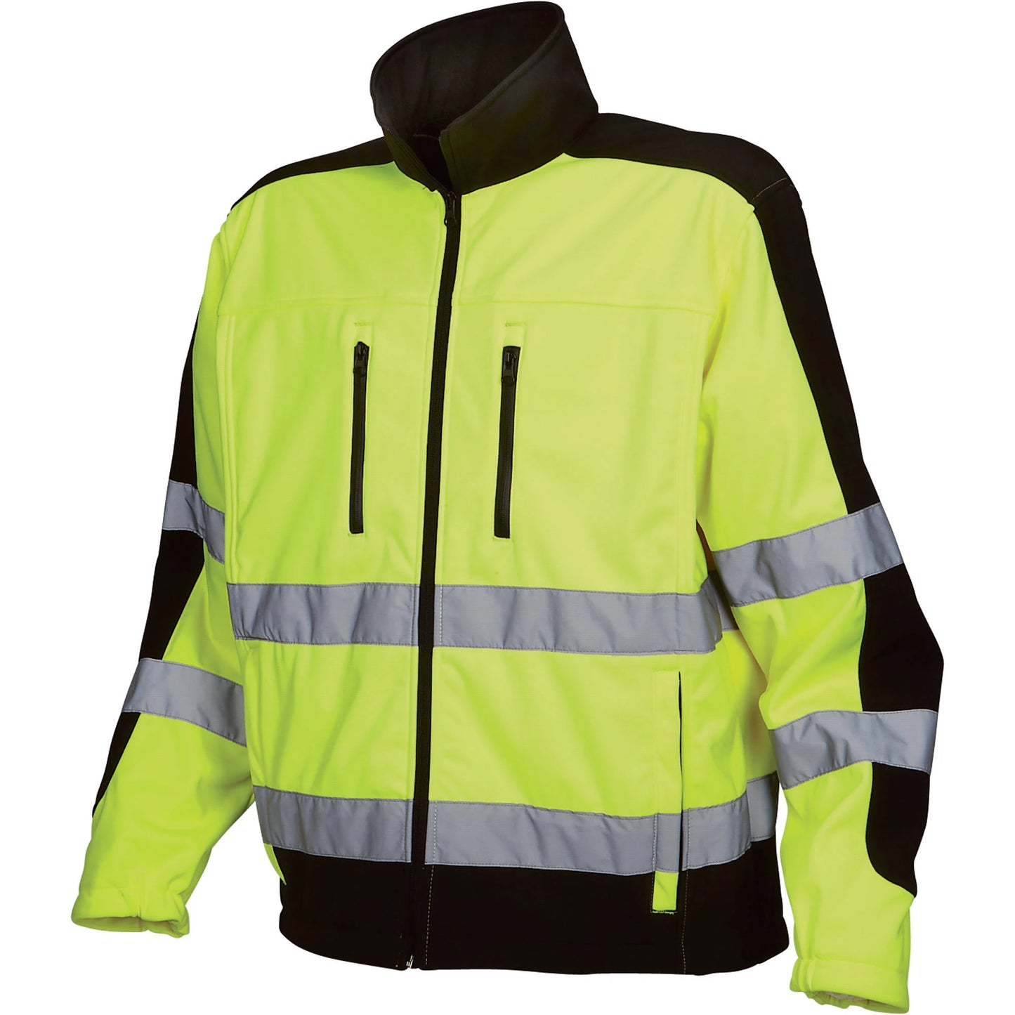 Utility Pro Mens Class 3 High Visibility Softshell Jacket with Teflon Fabric Protector - Lime/Black, XL, Model UHV427 QZC1_R7FWP06