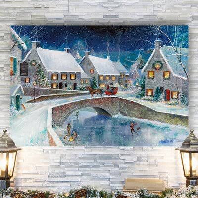 &Warm Winter Wonderland -Gallery& by Parvez Taj 1 Piece Wrapped Canvas Print The Holiday Aisle Size: 18x22 H x 27x22 W x 1.5x22  MTX6_W6ARU92