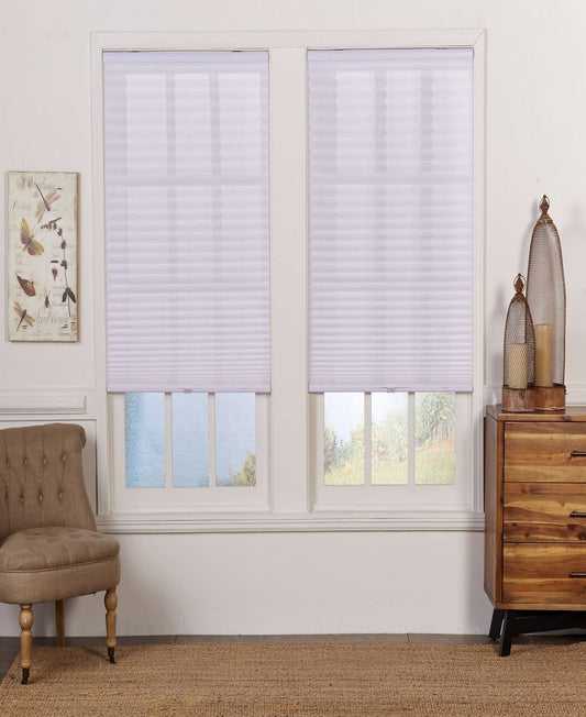 Cordless Light Filtering Pleated Shade, 35x64 - White UQJ4_Q4KYM75