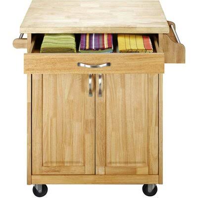 Verdel Kitchen Cart Red Barrel Studio Base Finish: Natural JBJ0_L2COJ03