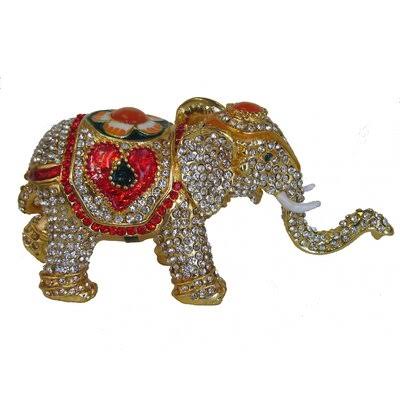 Bejeweled Cloisonne Elephant Figurine Dakota Fields YRP0_V9YER63