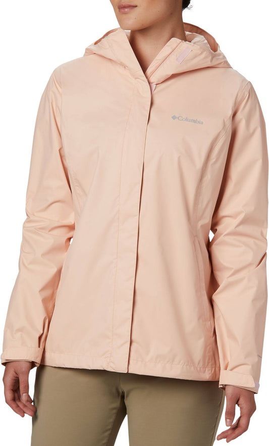 Columbia Women & S Arcadia II Rain Jacket - Peach Cloud YGS4_T8ANE13