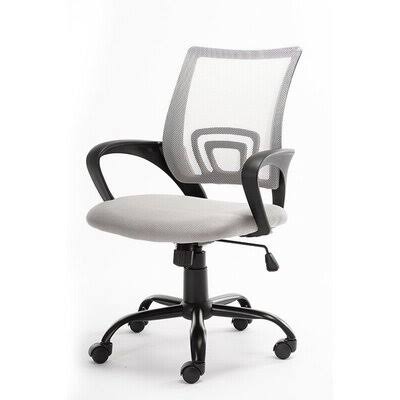 Swivel Mesh Office Chair Inbox Zero Upholstery Color: Gray LCW9_M1QBA19