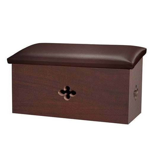 Christian Brands F1907 Walnut Personal Kneeler with Cross DVY9_Y2JTF20