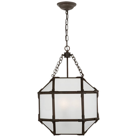 Visual Comfort SK 5008AZ-FG Suzanne Kasler Morris Small Lantern in Antique Zinc WHX0_Q4AXY74