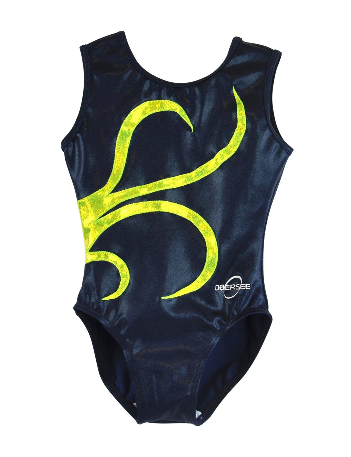 Obersee Kids Gymnastics Leotard, Navy Strands EYO1_S2FYT89