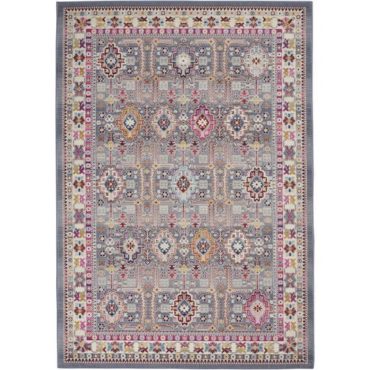 Nourison Vintage Kashan VKA05 Area Rug | Grey/Multi | 7&10x22 x 9&10x22 Rectangle TKI8_S5MTE39