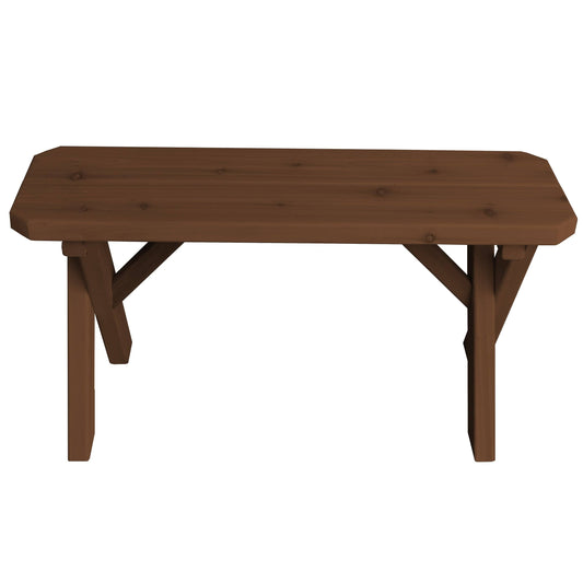 Cedar 2 Crossleg Bench - Mushroom Stain IYO2_A0BJR80