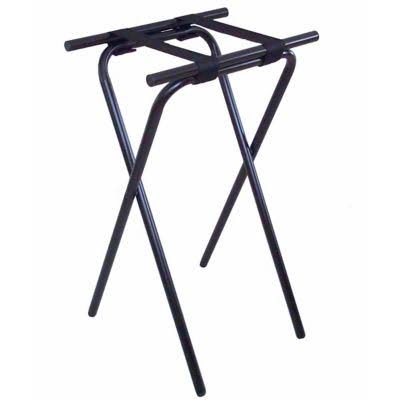 CSL 1053BL 31x22 H Deluxe Black Tubular Steel Tray Stand GIK3_S3AND42