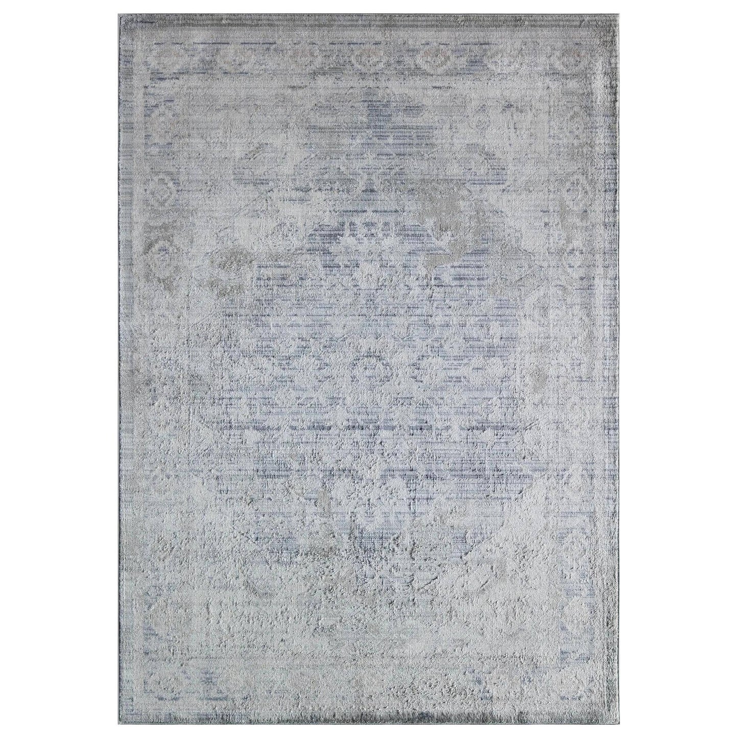 Rugs America Juliette Wickham 2&6x22 x 8& Gray and White Runner EKY8_S3WOG29