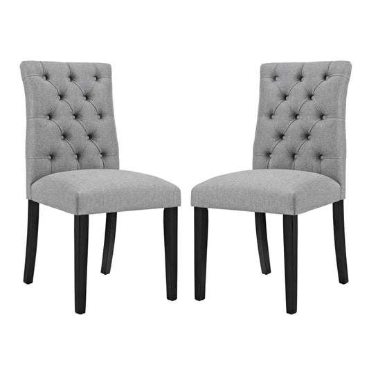 251 First Whittier Fabric Dining Chair, Set of Two in Light Grey, Transitional | Bellacor LZI8_U9RSU19