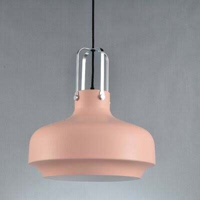 Anke 1 - Light Single Dome Pendant Wrought Studio Shade Color: Soft Pink CLA4_B5SSN09