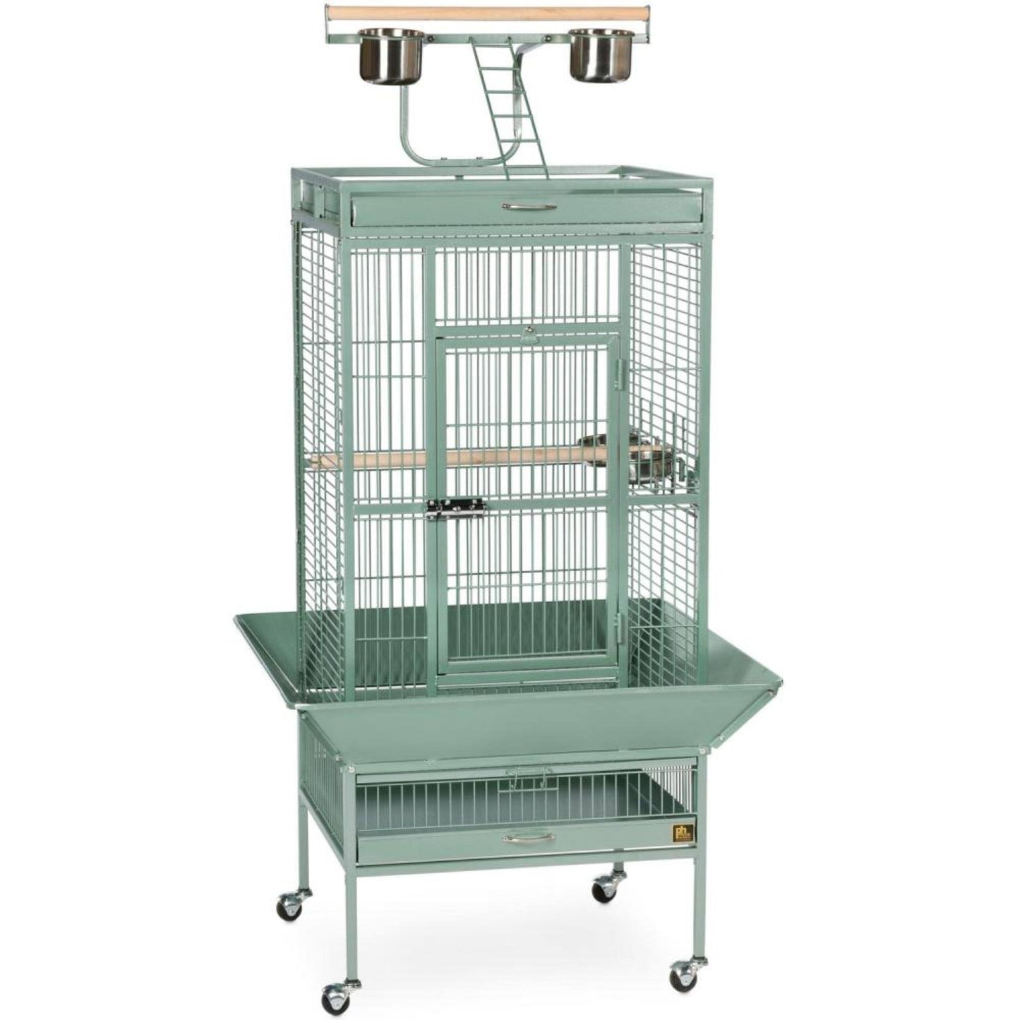 Prevue Wrought Iron Select Bird Cage, Sage Green, M WEW9_G7TQL98