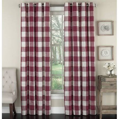 Westerberg Vintage Plaid Semi-Sheer Single Curtain Panel Millwood Pines Size per Panel: 53x22 W x 63x22 L BZX6_P1MSA69