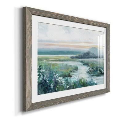 Eternity in Twilight by J Paul - Picture Frame Painting Print on Paper Winston Porter Frame Color: Gray, Size: 27.5x22 H x 37.5x VUX6_W2MGC30