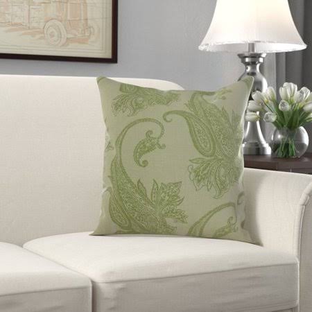 Charlton Home Aubrie Paisley Pillow, Size: 20 inch x 20 inch, Green CSZ5_I0TCC39