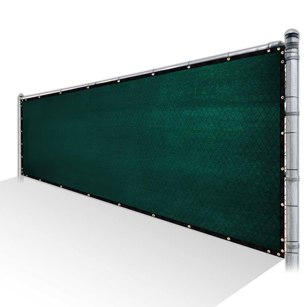 ColourTree 4 ft. x 175 ft. Green Privacy Fence Screen HDPE Mesh Screen with Reinforced Grommets for Garden Fence (Custom Size) RRD4_B5RVV82