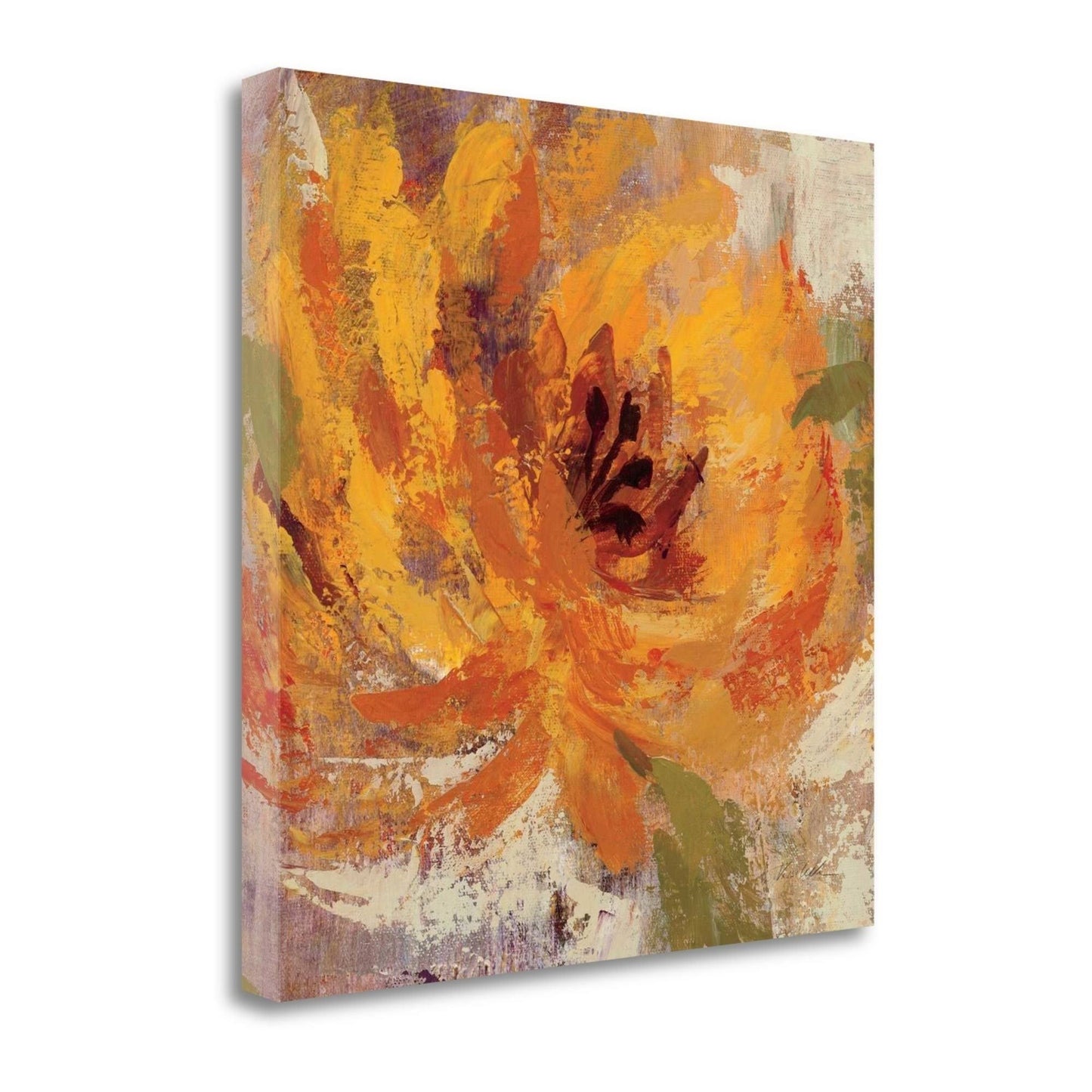 24x22 x 24x22 Fiery Dahlias I - Crop Giclee on Gallery Wrap Canvas KUA9_A4PXT00