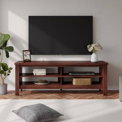 TV Stand for TVs Up to 65x22 Millwood Pines Color: Brown VUW2_B8RIO20