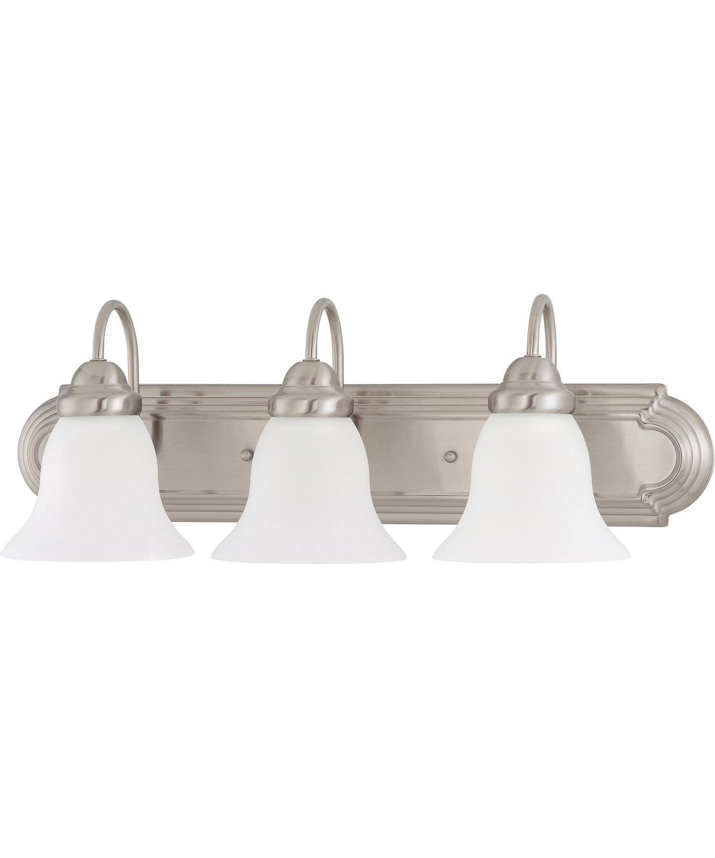 Nuvo Lighting 60/3323 Ballerina ES 3 Light 24 inch Vanity Brushed Nickel/Frosted Glass EGT8_F6JLB84