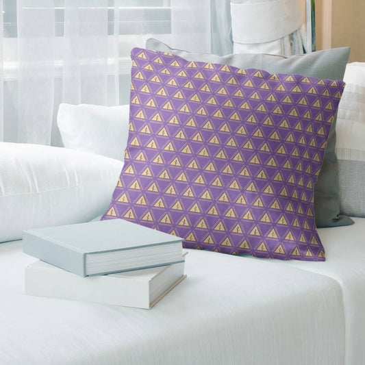 Two Color Minimalist Trees Throw Pillow - 18 x 18 - Purple  Gold - Cotton PPW2_X0UUY97