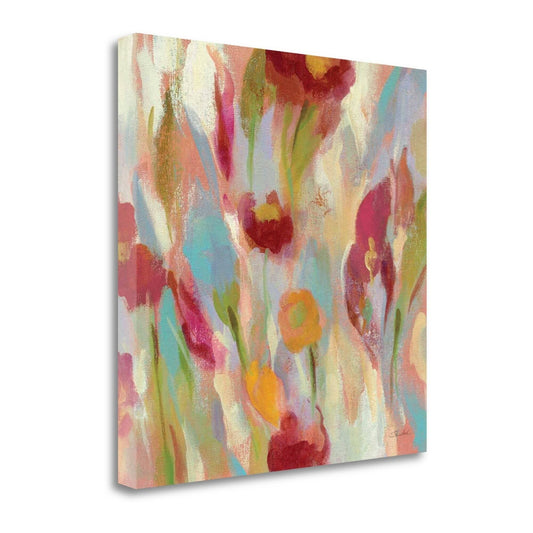 Tangletown Fine Art Breezy Floral III by Silvia Vassileva, Giclee Print on Wrap Canvas, 20X20x22 GYP4_Q6JNZ80