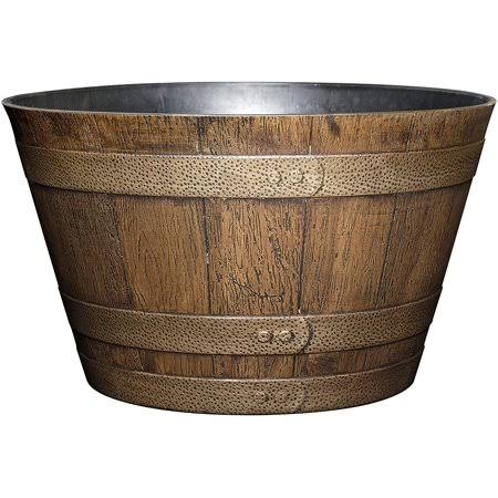 Classic Home and Garden S1027CP2D-265Rnew Whiskey Barrel 20.5 inch Planter 2 Pack, 2020 Distressed Oak KRC0_V5OCY31