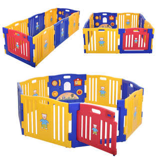 Tobbi Baby Playpen Kids 8 Panel Safety Play Center Yard Home Indoor Outdoor Pen New BYT9_U9BYC14