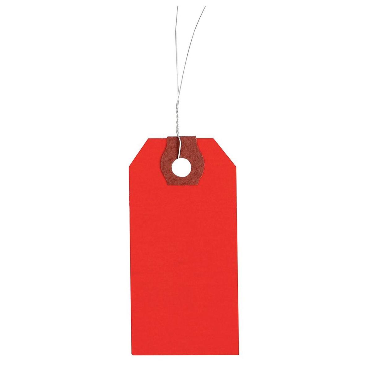 Wire Tag,Paper,Blank,PK1000 1gyr3, Red ROQ4_L4VEE75