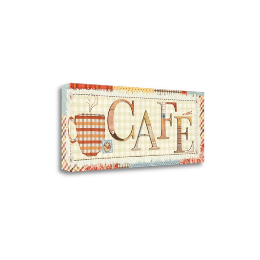 Tangletown Fine Art Patchwork Cafe I by Pela Studio Textual Art on Wrapped Canvas FLZ0_V3FZH84