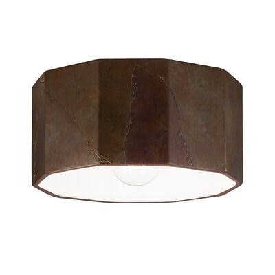 Norah 1-Light 12.25x22 Flush Mount Finish: Tierra Red Slate RWS7_W8ZHC44