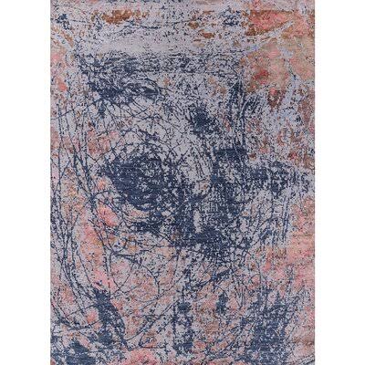 Capodanno Abstract Navy/Brown Area Rug 17 Stories Rug Size: Rectangle 2 x 3 VZI7_W7IGK69