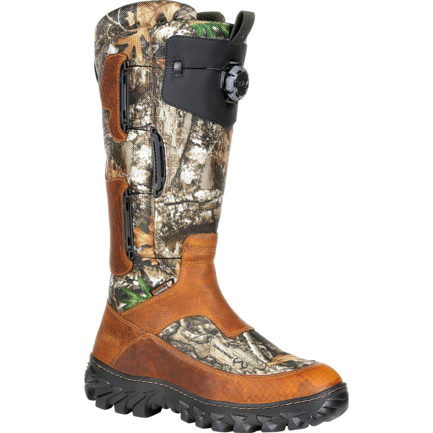 Rocky King Snake Boa Fit System Waterproof Snake Boot - 9.5 Wide Realtree Edge FMS5_X4WAF57