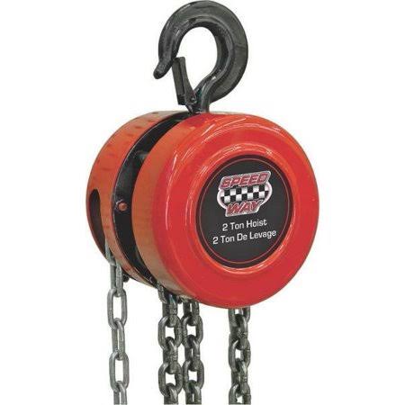 New North American Speedway 7519 2 Ton Steel Heavy Duty Chain Hoist 9008319 VHJ6_C0FWU41