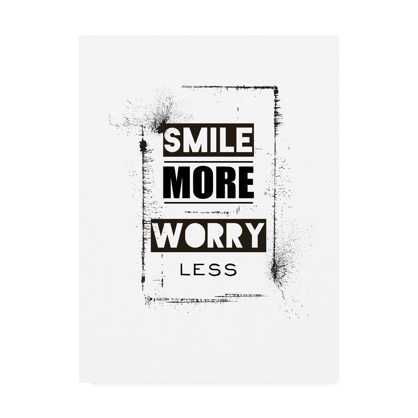 Trademark Art TypeLike Smile Centered Canvas Art KOA7_L1UCR35