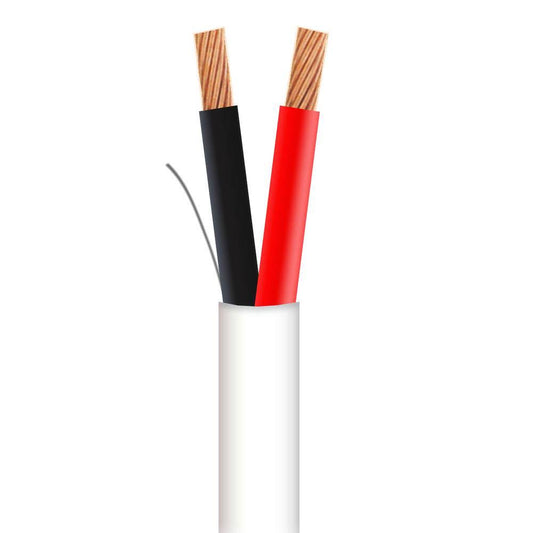 Syston Cable Technology 1000 ft. 22/2 White Stranded Unshielded Plenum cmp/cl2p Pull Box Security Cable EXV6_A2ZVS07