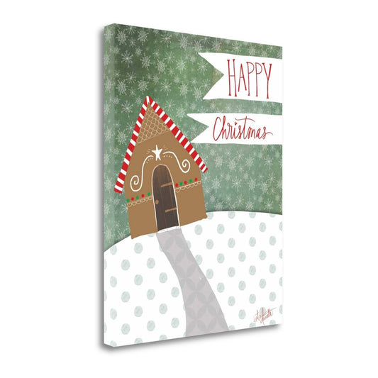 Tangletown Fine Art Happy Christmas by Katie Doucette Graphic Art on Wrapped Canvas UFQ1_R2DZR97